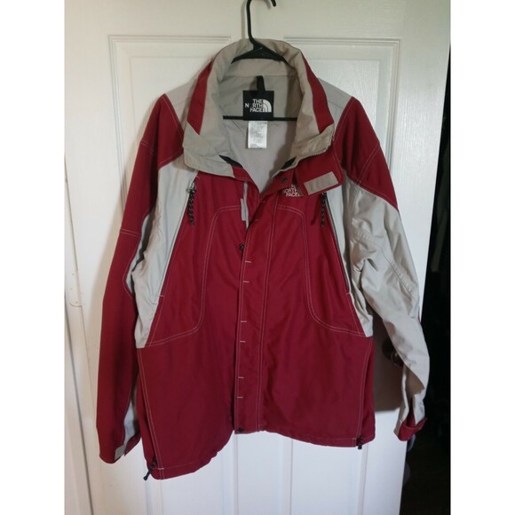 The North Face Red/Beige Coat Exterior Shell Men's  RN61661 Size XL - Picture 1 of 11
